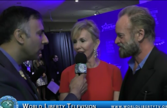 Interview with  Entertainer Sting & his Wife Trudie Styler-2015