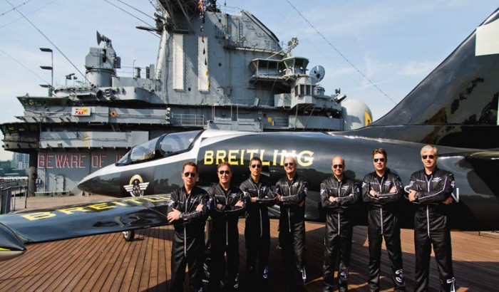 Breitling Jet Team  Celebrates  Fleet  Week NY at Intrepid Sea, Air and  Space Museum-2016