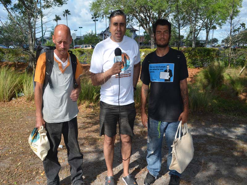 Tee Shirts Tote Bags Given To homeless 