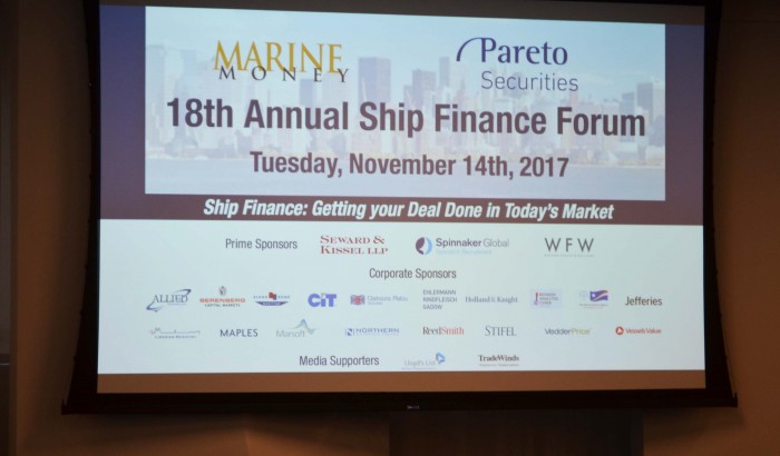 Marine Money’s  18th Annual Ship Finance Forum 2017-NYC