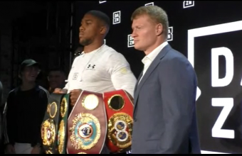 Anthony Joshua vs. Alexander Povetkin  NY Press Conf  at DAZN USA Launch -2018