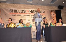 Claressa  Sheilds vs. Christina Hammer NY Press Conf  for Undisputed Middleweight belts